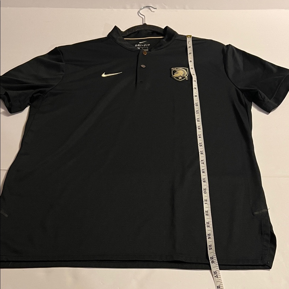 Nike Men’s Army West Point Black Knights Black Dri-Fit Tout Golf Polo Size M EUC - Picture 7 of 10